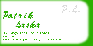 patrik laska business card